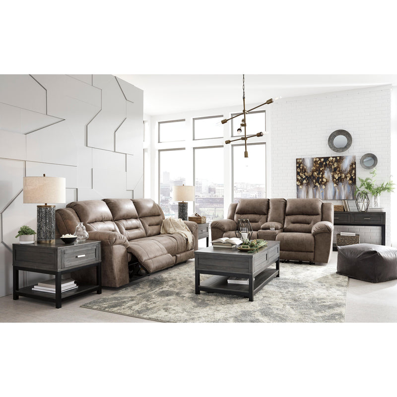  Signature Design by Ashley Stoneland Power Reclining Leather Look Sofa 3990587 IMAGE 8