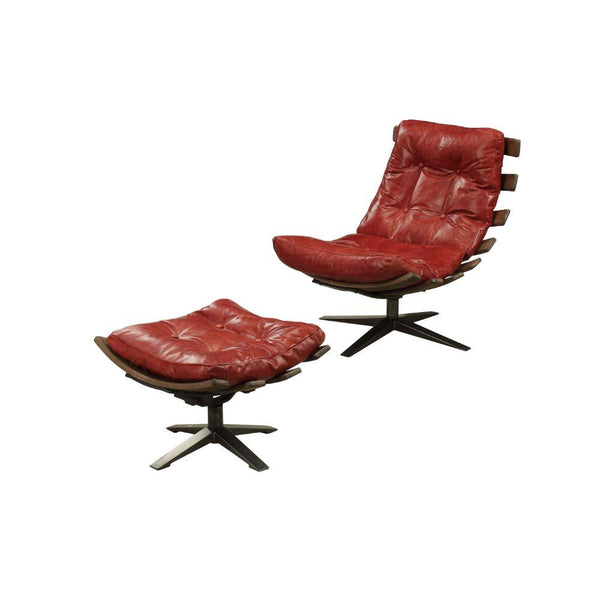 Acme Furniture Swivel Leather Accent Chair 59531 IMAGE 1