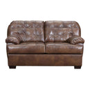 Acme Furniture Saturio Stationary Leather Match Loveseat 55776 IMAGE 1