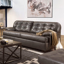 Acme Furniture Saturio Stationary Leather Match Sofa 55770 IMAGE 1