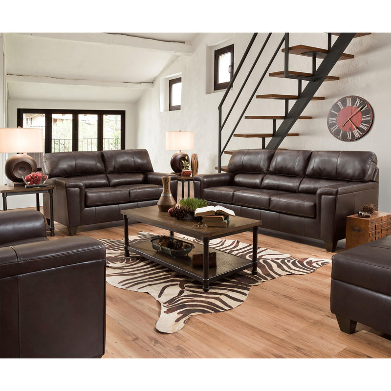 Acme Furniture Phygia Stationary Leather Match Loveseat 55766 IMAGE 2