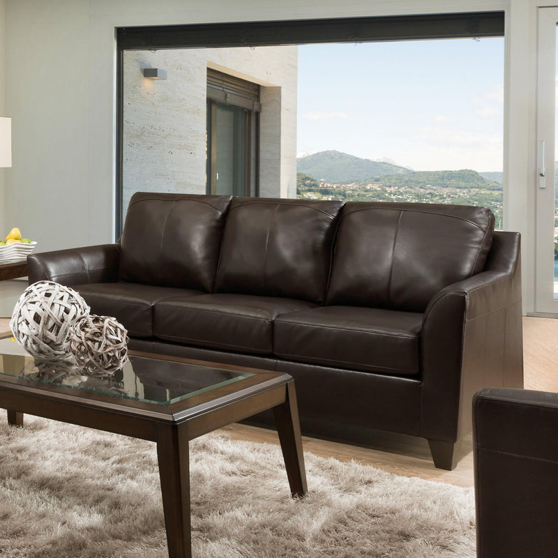 Acme Furniture Cocus Stationary Leather Match Sofa 55780 IMAGE 1