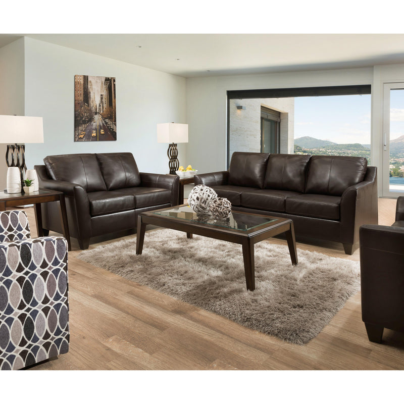 Acme Furniture Cocus Stationary Leather Match Sofa 55780 IMAGE 2