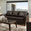 Acme Furniture Cocus Stationary Leather Match Loveseat 55781 IMAGE 1