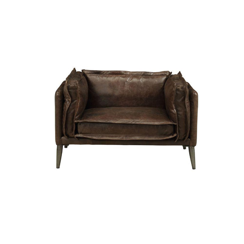 Acme Furniture Stationary Leather Chair 52482 IMAGE 2