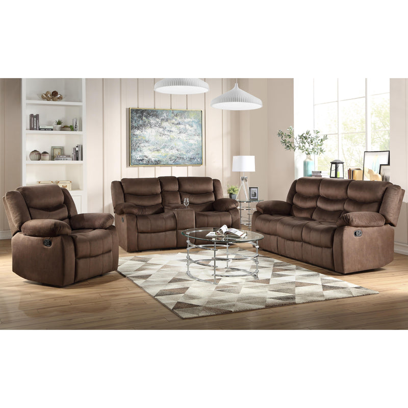 Acme Furniture Angelina Reclining Fabric Sofa 55045 IMAGE 2