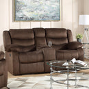 Acme Furniture Angelina Reclining Fabric Loveseat 55046 IMAGE 1