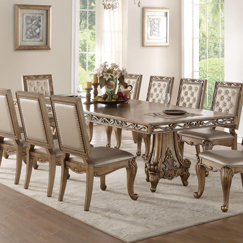 Acme Furniture Orianne Dining Table with Pedestal Base 63790 IMAGE 1