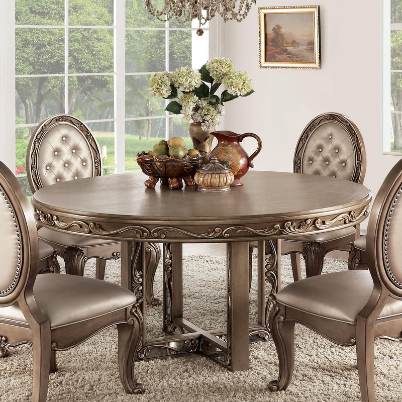 Acme Furniture Round Orianne Dining Table and Pedestal Base 63785 IMAGE 1