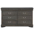 Acme Furniture Louis Philippe 6-Drawer Dresser 26795 IMAGE 3