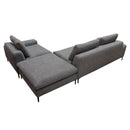 Diamond Sofa Flux Fabric 3 pc Sectional FLUX3PCSECTGR IMAGE 10