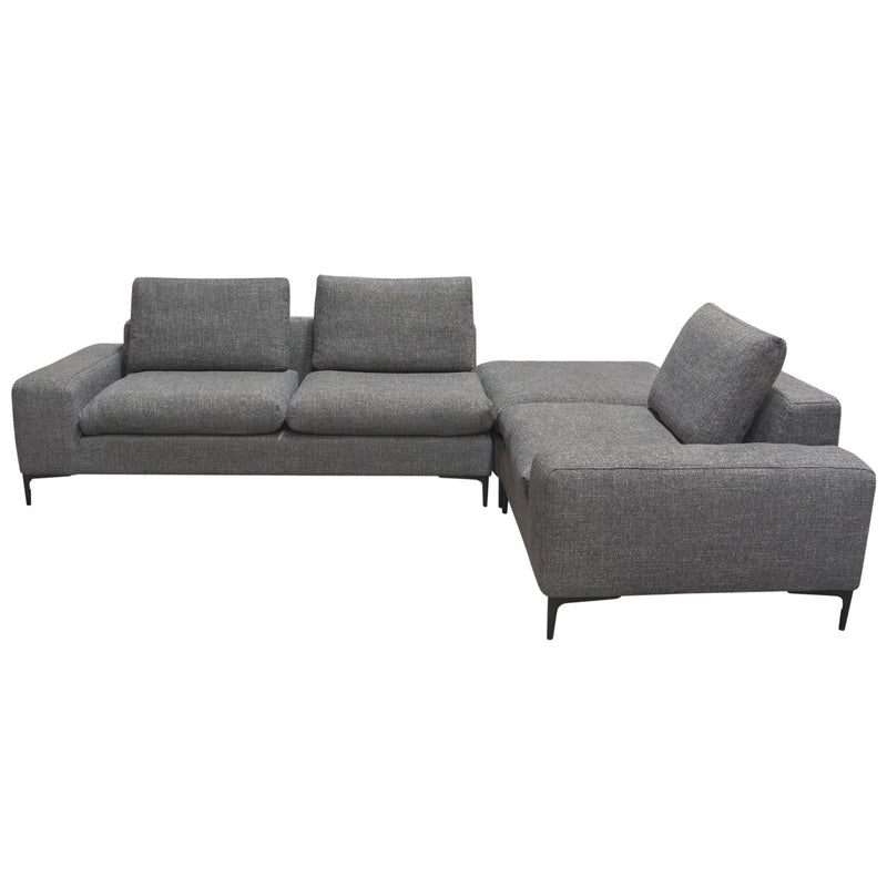 Diamond Sofa Flux Fabric 3 pc Sectional FLUX3PCSECTGR IMAGE 2