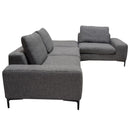 Diamond Sofa Flux Fabric 3 pc Sectional FLUX3PCSECTGR IMAGE 5