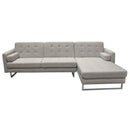 Diamond Sofa Opus Fabric 2 pc Sectional OPUSRFSECTBA IMAGE 1