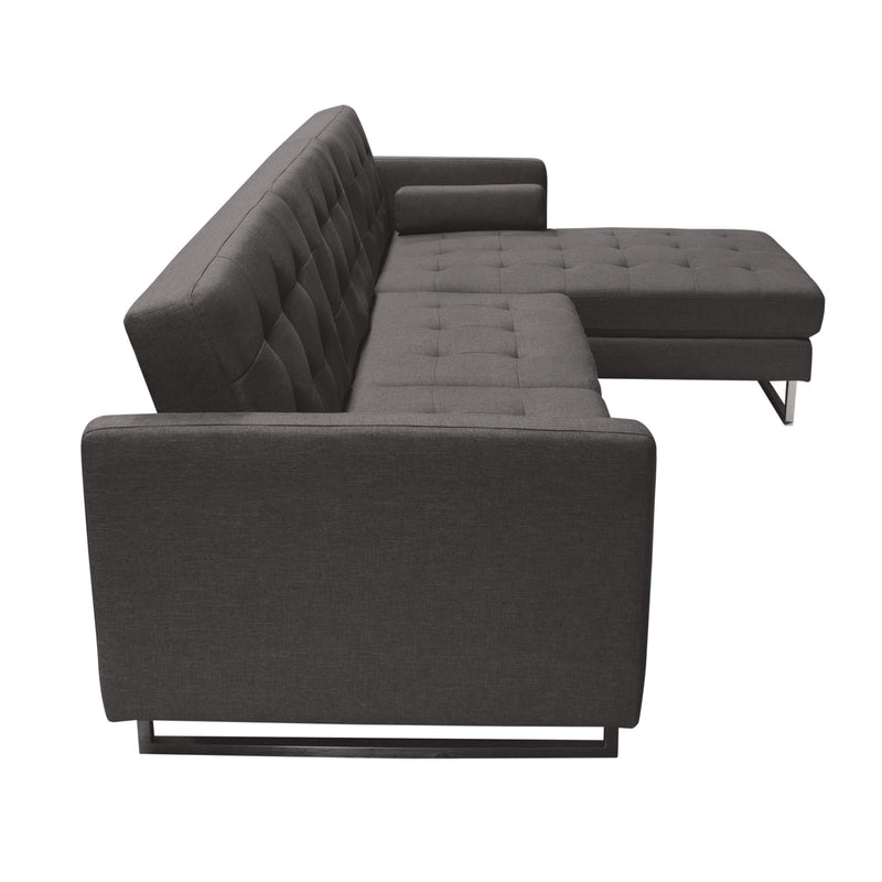 Diamond Sofa Opus Fabric 2 pc Sectional OPUSRFSECTGR IMAGE 4