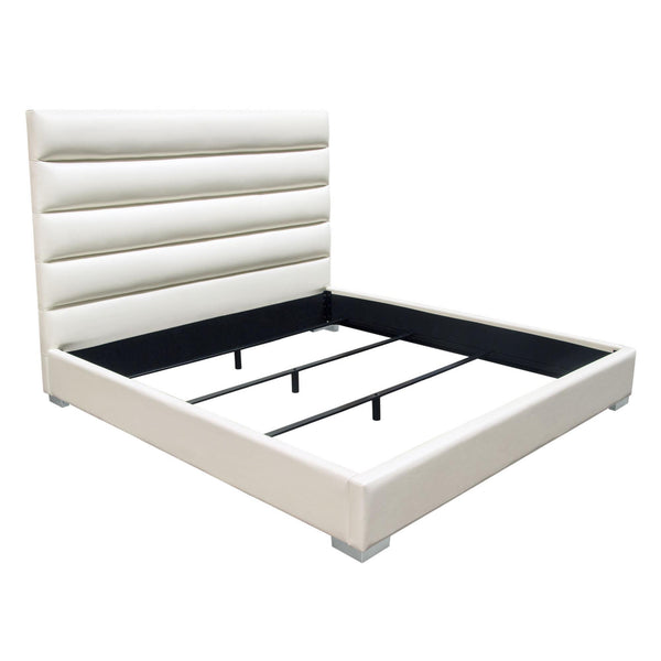 Diamond Sofa Bardot King Upholstered Bed BARDOTEKBEDWH IMAGE 1