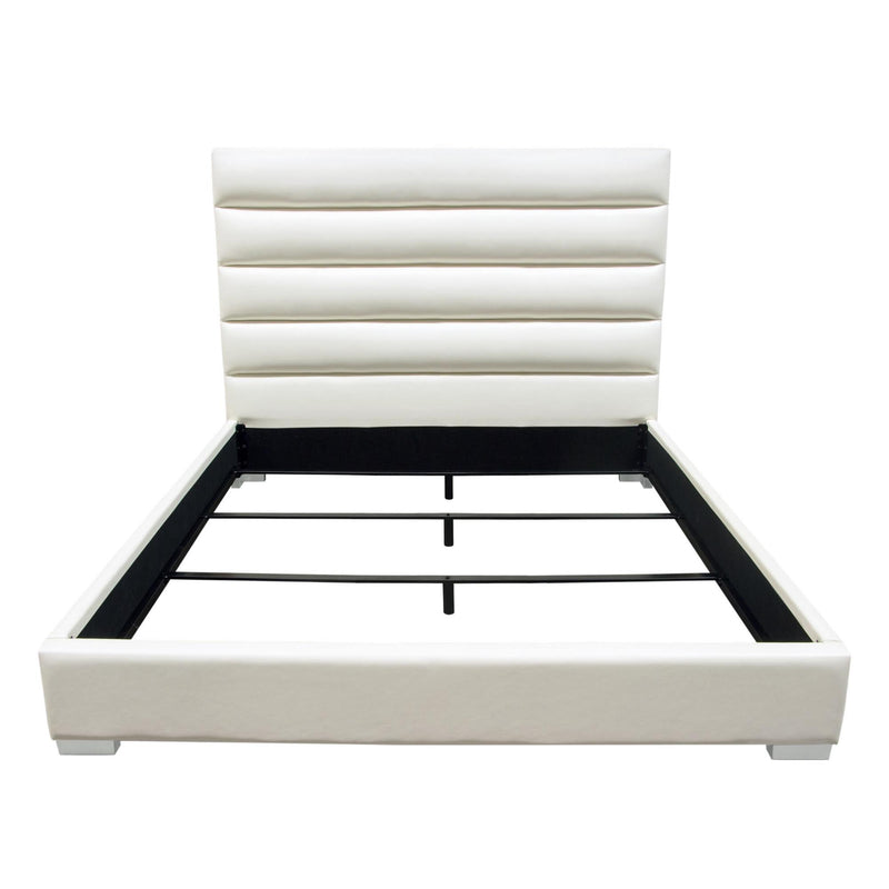 Diamond Sofa Bardot King Upholstered Bed BARDOTEKBEDWH IMAGE 2