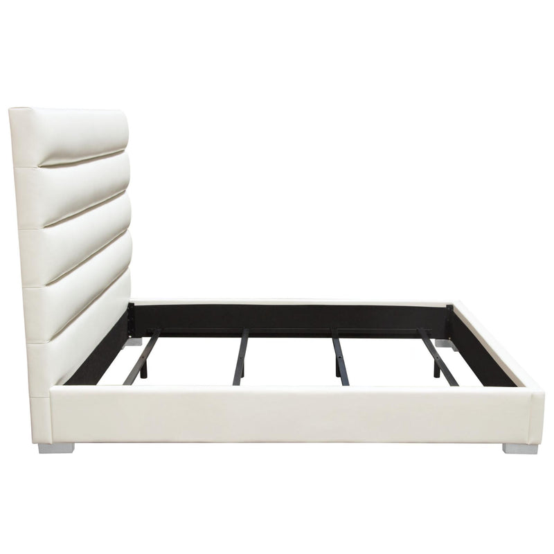 Diamond Sofa Bardot King Upholstered Bed BARDOTEKBEDWH IMAGE 3