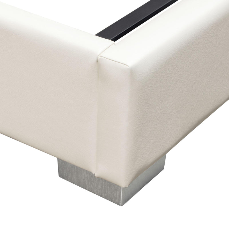 Diamond Sofa Bardot King Upholstered Bed BARDOTEKBEDWH IMAGE 7