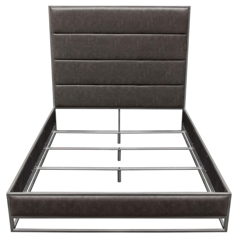 Diamond Sofa Empire Queen Upholstered Bed EMPIREQUBEDGR IMAGE 5