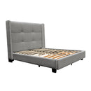 Diamond Sofa Beverly King Upholstered Platform Bed with Storage BEVERLYGREKBED IMAGE 2