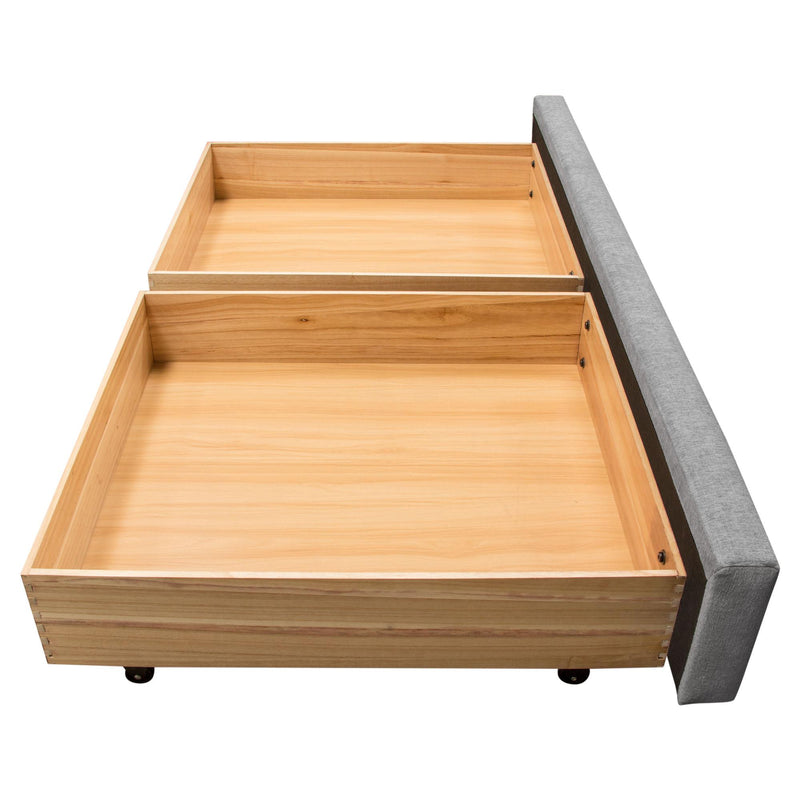 Diamond Sofa Beverly Queen Upholstered Platform Bed with Storage BEVERLYGRQUBED IMAGE 15