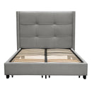 Diamond Sofa Beverly Queen Upholstered Platform Bed with Storage BEVERLYGRQUBED IMAGE 3