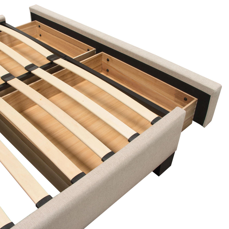 Diamond Sofa Beverly King Upholstered Platform Bed with Storage BEVERLYSDEKBED IMAGE 12