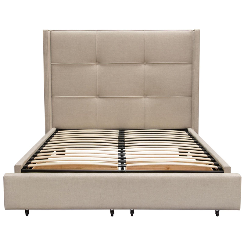 Diamond Sofa Beverly King Upholstered Platform Bed with Storage BEVERLYSDEKBED IMAGE 4