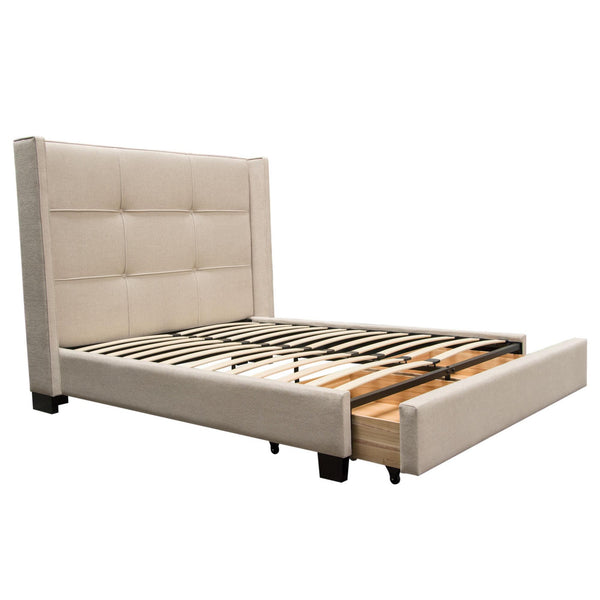 Diamond Sofa Beverly Queen Upholstered Platform Bed with Storage BEVERLYSDQUBED IMAGE 1
