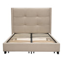 Diamond Sofa Beverly Queen Upholstered Platform Bed with Storage BEVERLYSDQUBED IMAGE 3