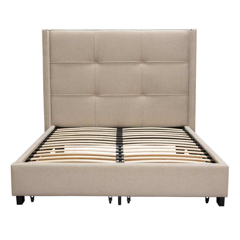 Diamond Sofa Beverly Queen Upholstered Platform Bed with Storage BEVERLYSDQUBED IMAGE 3
