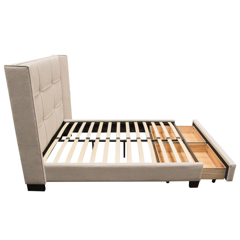Diamond Sofa Beverly Queen Upholstered Platform Bed with Storage BEVERLYSDQUBED IMAGE 6