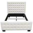 Diamond Sofa Zen Queen Upholstered Bed ZENWHQUBED IMAGE 2