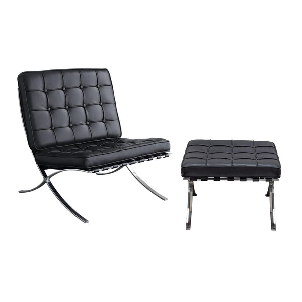 Diamond Sofa Cordoba Stationary Bonded Leather Accent Chair CORDOBA2PCBL IMAGE 1