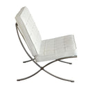 Diamond Sofa Cordoba Stationary Bonded Leather Accent Chair CORDOBA2PCWH IMAGE 4