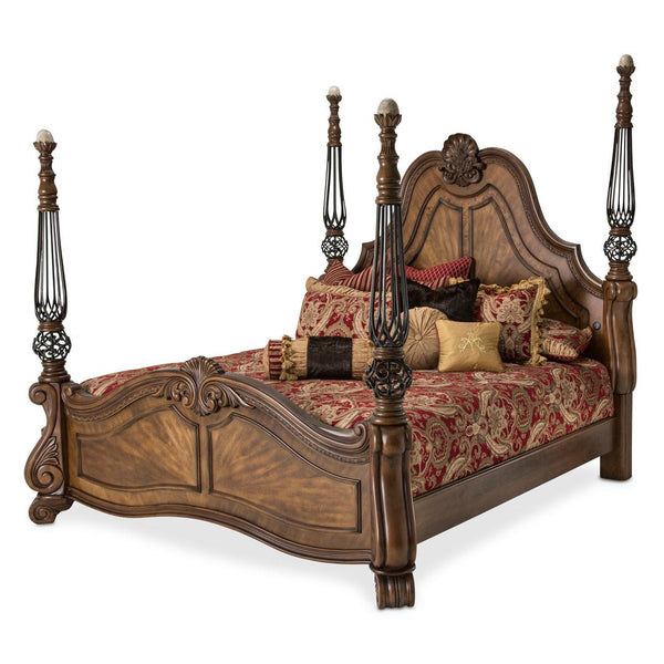 Michael Amini Eden's Paradise California King Poster Bed 9055000CK-211 IMAGE 1