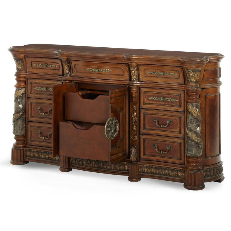 Michael Amini Villa Valencia 9-Drawer Dresser 72050-60LB-55 IMAGE 7