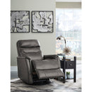  Signature Design by Ashley Riptyme Swivel Glider Leather Look Recliner 4640261 IMAGE 7