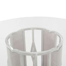 Michael Amini Round Camden Court Dining Table with Glass Top and Pedestal Base 9005001-101-126 IMAGE 4