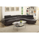 Poundex Leather Look 2 pc Sectional F6969 IMAGE 1