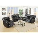 Poundex Reclining Bonded Leather Sofa F6750 IMAGE 2