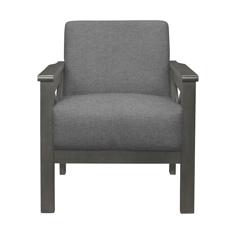 Homelegance Herrisman Stationary Fabric Accent Chair 1105GY-1 IMAGE 2