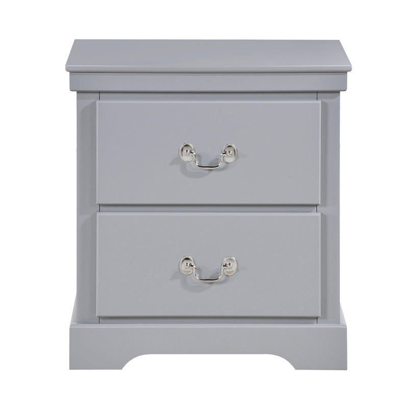 Homelegance Seabright 2-Drawer Nightstand 1519GY-4 IMAGE 1