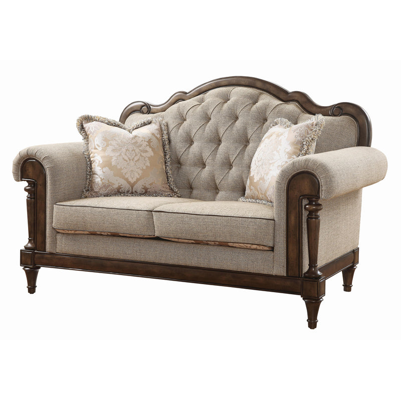 Homelegance Heath Court Stationary Fabric Loveseat 16829-2 IMAGE 4