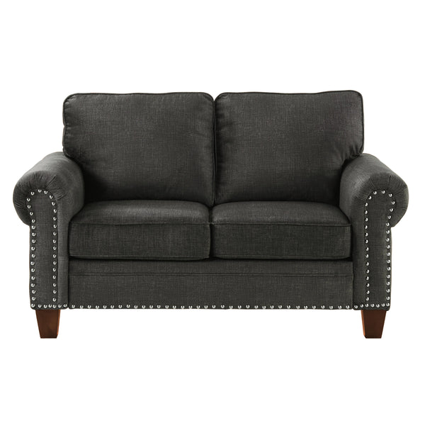 Homelegance Cornelia Stationary Fabric Loveseat 8216DG-2 IMAGE 1