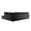 Homelegance Barrington Leather Look 2 pc Sectional 8378BLK* IMAGE 4