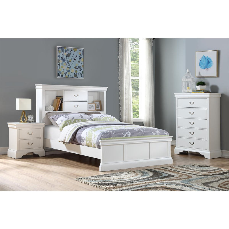 Poundex Full Bookcase Bed with Storage F9422F IMAGE 2