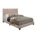 Homelegance Platform Upholstered Queen Bed SH215BGE-1* Queen Bed - Beige IMAGE 2