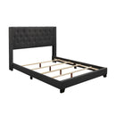 Homelegance Platform Upholstered King Bed SH215KDGR-1* King Bed - Dark Grey IMAGE 3